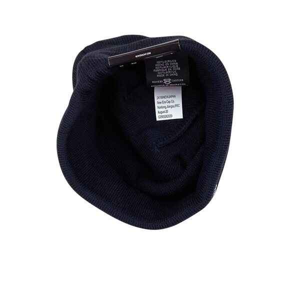 Supreme x New Era FW20 Cross Box Logo Beanie Navy - Picture 5 of 5